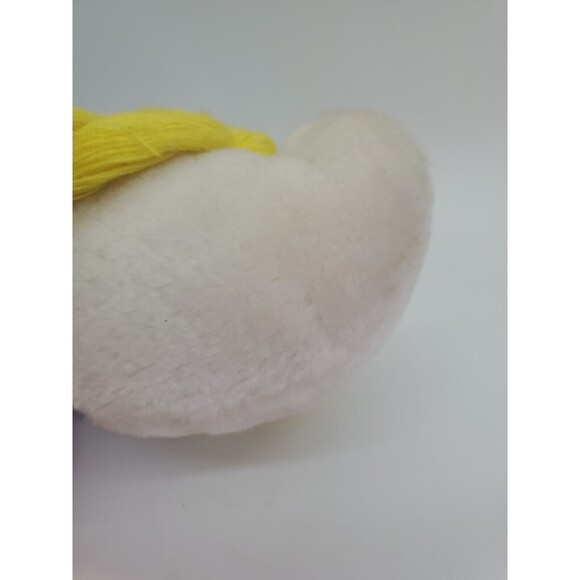 Vintage Smurfette Plush Smurf Character From 1981 10" Sitting Korea Peyo Wallace - Picture 9 of 12